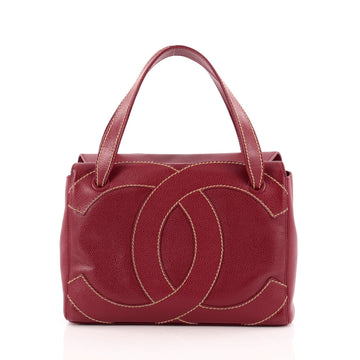 Chanel CC Stitch Tote Caviar Medium