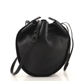 The Row Drawstring Pouch Leather