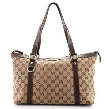 Gucci Abbey Zip Tote GG Canvas Medium