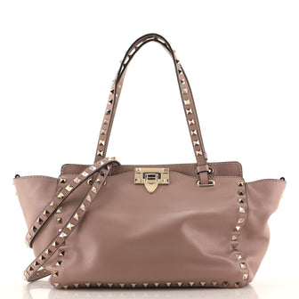 Valentino Rockstud Tote Soft Leather Small