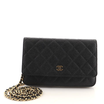 Chanel Wallet on Chain Quilted Caviar Mini
