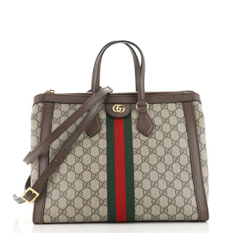 Gucci Ophidia Top Handle Tote GG Coated Canvas Medium
