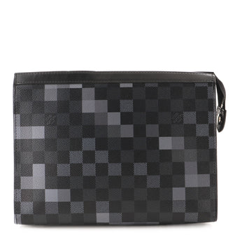 Louis Vuitton, Bags, Louis Vuitton Pochette Voyage Limited Edition Damier Graphite  Pixel Mm