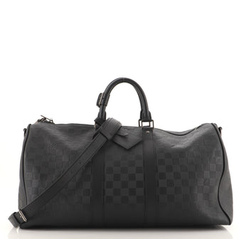 Louis Vuitton Keepall Bandouliere Bag Damier Infini Leather 45