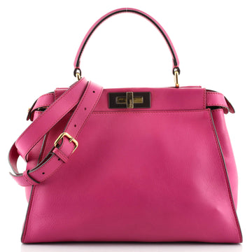 Fendi Peekaboo Bag Rigid Leather Regular