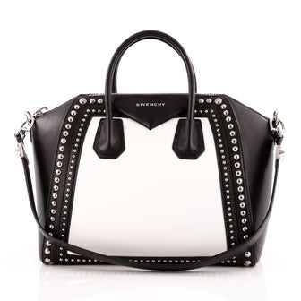 Givenchy Bicolor Antigona Bag Studded Leather Medium