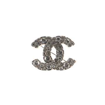 Chanel CC Brooch Metal with Crystals