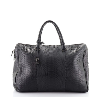 Bottega Veneta Boston Bag	 Python Large