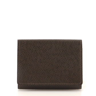 Louis Vuitton Envelope Business Card Holder Taiga Leather