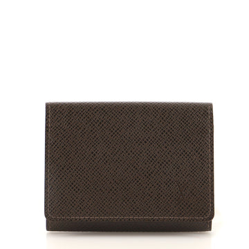 Louis Vuitton Envelope Business Card Holder Taiga Leather