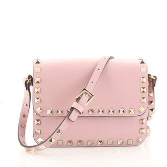Valentino Rockstud Flap Crossbody Bag Leather Small