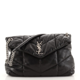 Saint Laurent LouLou Puffer Shoulder Bag Quilted Leather Medium