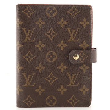 Louis Vuitton Ring Agenda Cover Monogram Canvas MM
