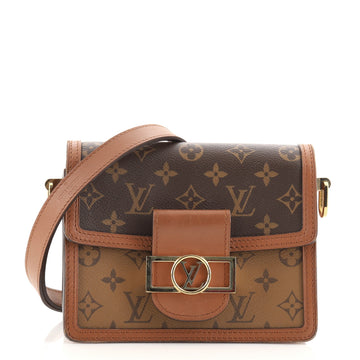Louis Vuitton Dauphine Shoulder Bag Reverse Monogram Canvas Mini