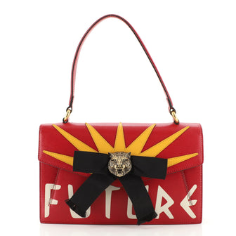 Gucci Osiride Top Handle Bag Printed Leather with Applique Small