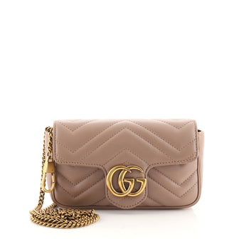 Gucci GG Marmont Flap Bag Matelasse Leather Super Mini