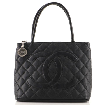 Chanel Medallion Tote Quilted Caviar