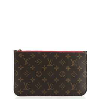 Louis Vuitton Neverfull Pochette Monogram Canvas Large