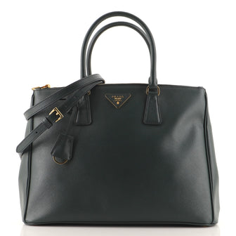 Prada Double Zip Lux Tote Saffiano Leather Large