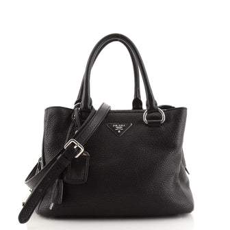Prada Zip Around Convertible Tote Vitello Daino Medium