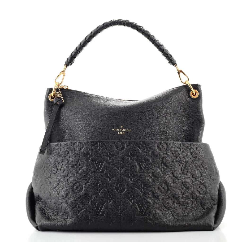 Louis Vuitton Maida Handbag Monogram Empreinte Leather Black 1140561
