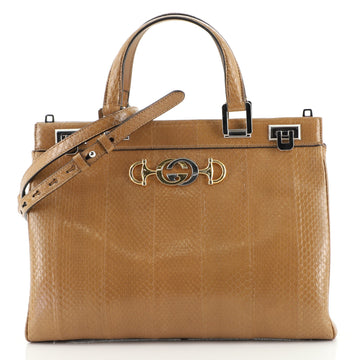 Gucci Zumi Top Handle Bag Python Medium