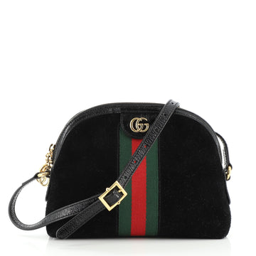Gucci Ophidia Dome Shoulder Bag Suede Small