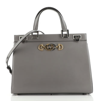 Gucci Zumi Top Handle Bag Leather Medium
