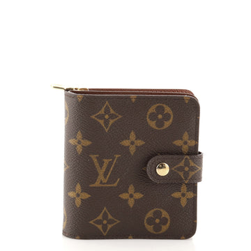 Louis Vuitton Compact Zippe Wallet Monogram Canvas