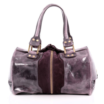 Jimmy Choo Marla Bag Patent Leather and Suede