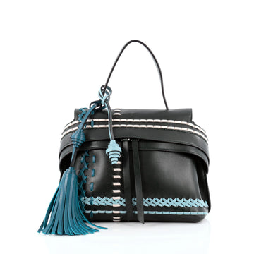 Tod's Convertible Wave Bag Stitched Leather Small