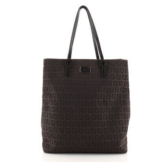 Fendi Vintage Shopping Tote Zucchino Canvas Tall