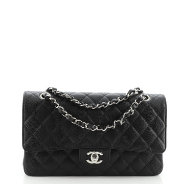 Chanel Classic Double Flap Bag Quilted Caviar Medium