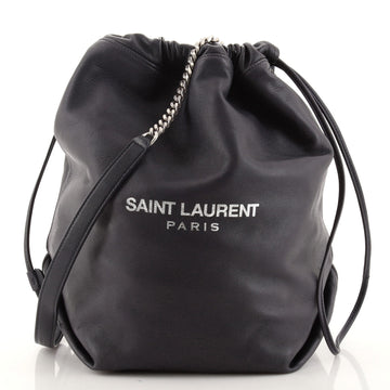 Saint Laurent Teddy Bucket Bag Leather Large