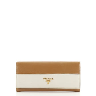 Prada Continental Wallet Saffiano Leather Long