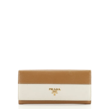Prada Continental Wallet Saffiano Leather Long