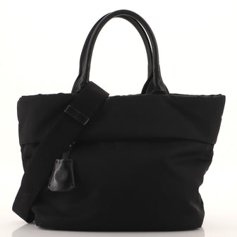 Prada Convertible Double Tote Tessuto Small