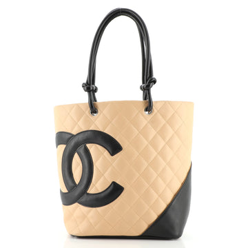 Chanel Cambon Tote Quilted Leather Medium