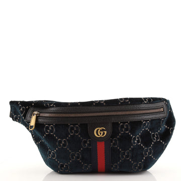 Gucci Ophidia Zip Belt Bag GG Velvet