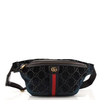 Gucci Ophidia Zip Belt Bag GG Velvet