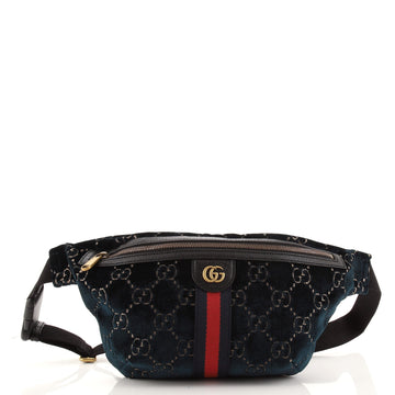 Gucci Ophidia Zip Belt Bag GG Velvet