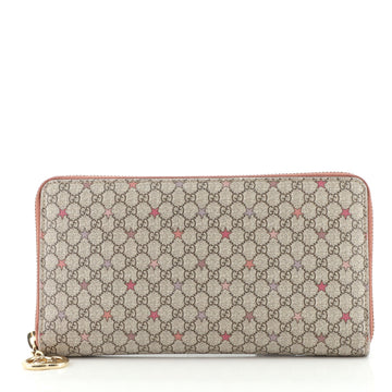Gucci Zip Organizer Wallet Printed Microguccissima Coated Canvas