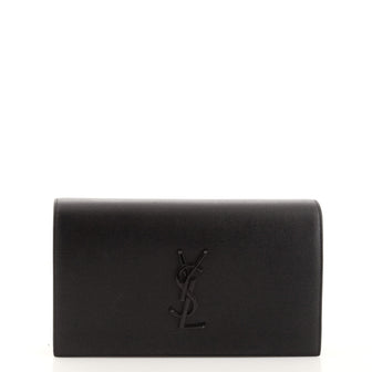 Saint Laurent Classic Monogram Clutch Leather Long