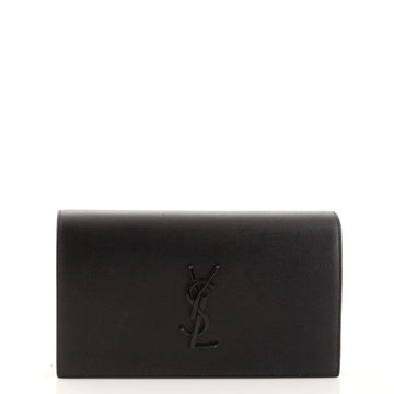 Saint Laurent Classic Monogram Clutch Leather Long