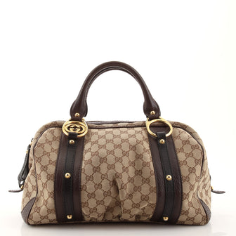 Gucci Interlocking Boston Bag GG Canvas Medium
