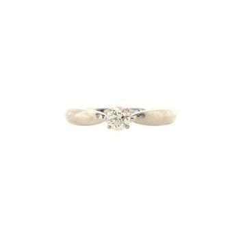 Tiffany & Co. Harmony Solitaire Ring Platinum with RBC Diamond .24CT