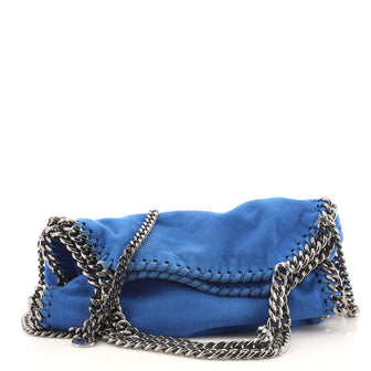 Stella McCartney Falabella Fold Over Crossbody Bag Shaggy Deer Mini