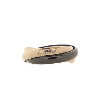 Cartier Trinity Ring 18K White Gold and Ceramic
