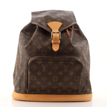 Louis Vuitton Vintage Montsouris Backpack Monogram Canvas GM