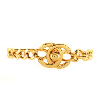 Chanel CC Turnlock Chain Bracelet Metal